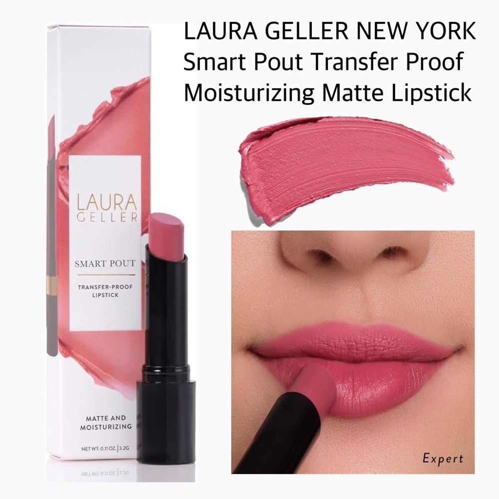 LAURA GELLER NEW YORK Smart Pout Transfer Proof Matte Lipstick - Expert